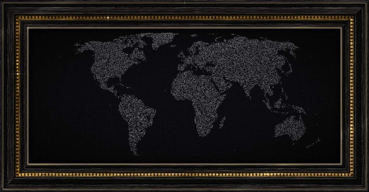 World map — When the appointed hour comes, destiny shall be fulfilled